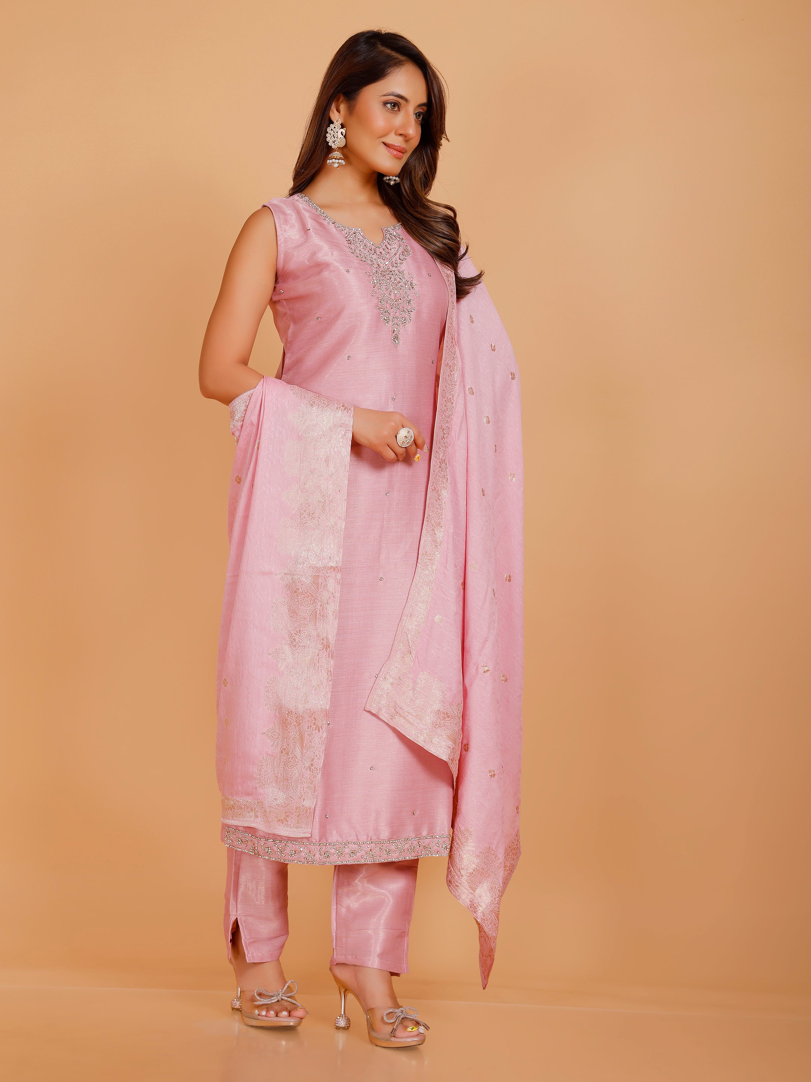 Rashi Silk Straight Kamiz &amp; Pant