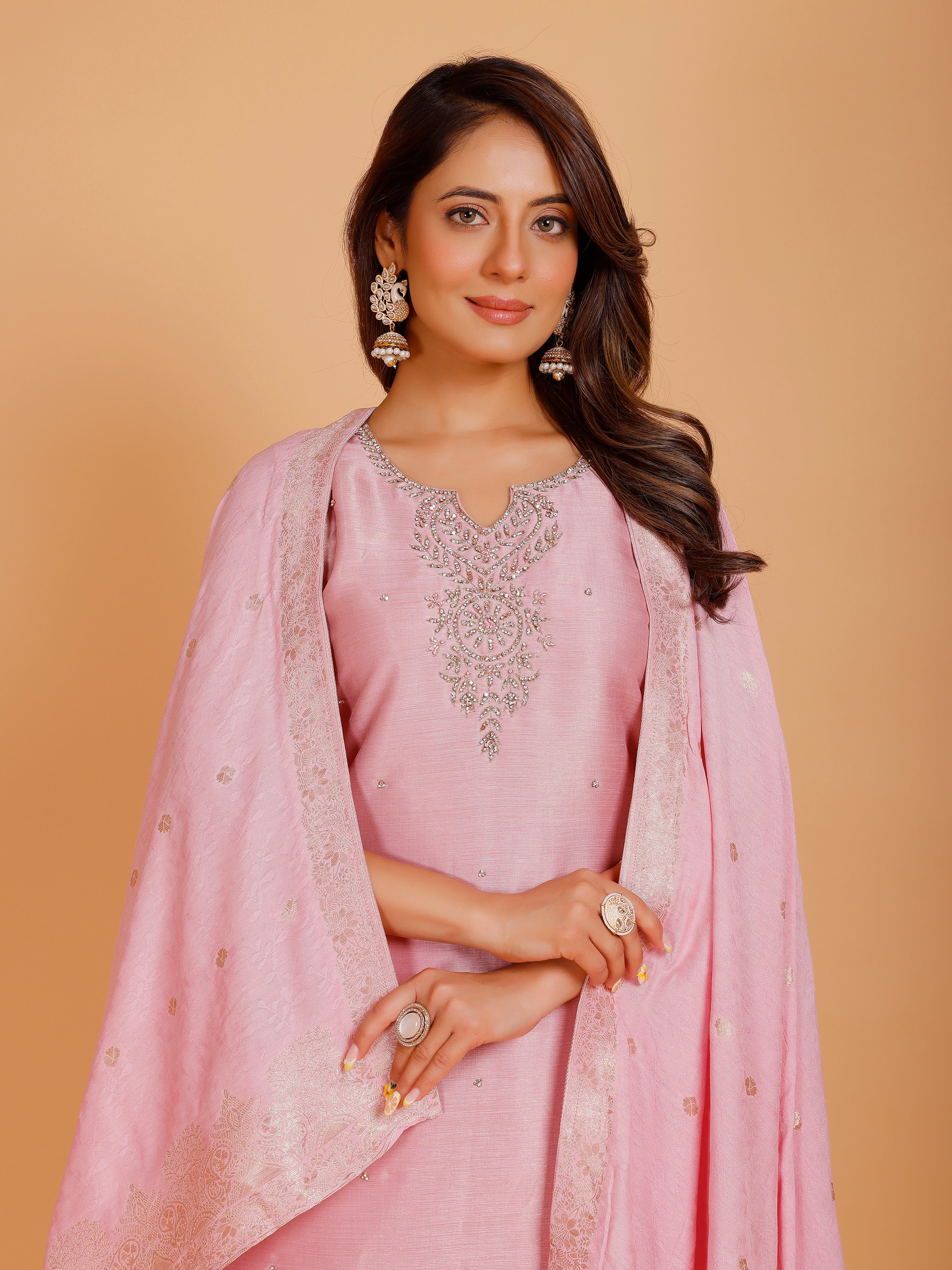 Rashi Silk Straight Kamiz &amp; Pant