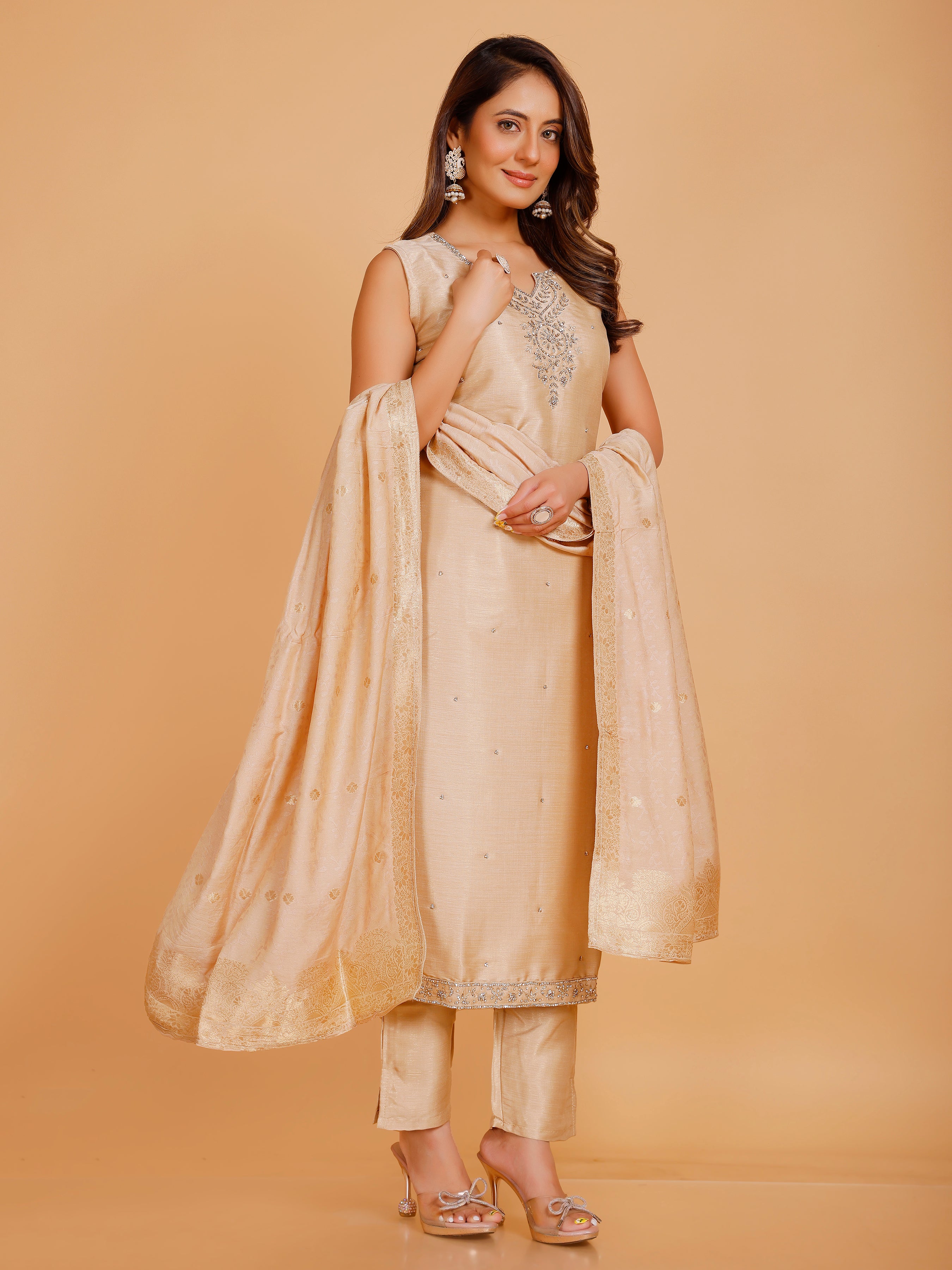 Rashi Silk Straight Kamiz &amp; Pant