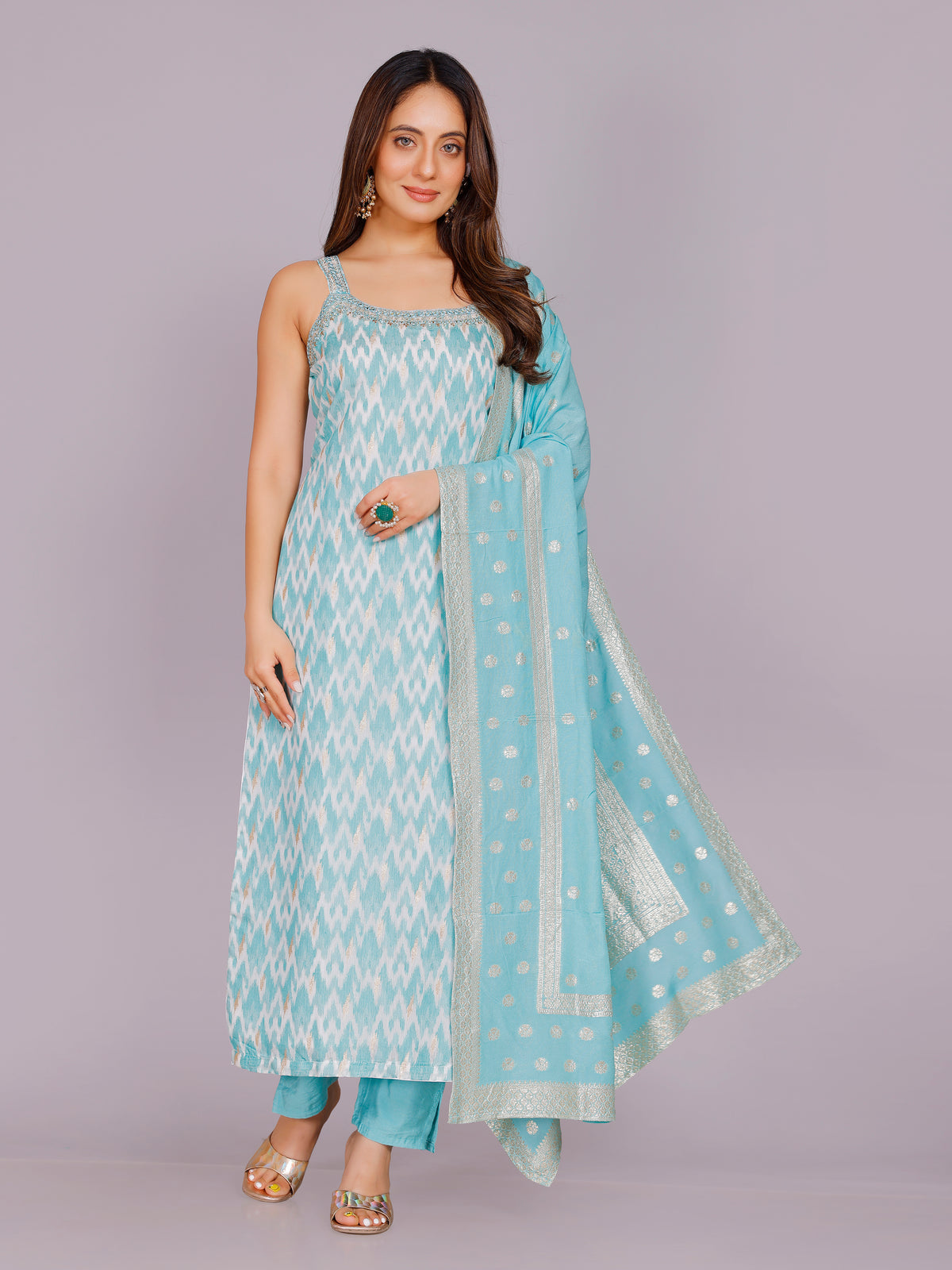 Anwesha Silk Straight Suit