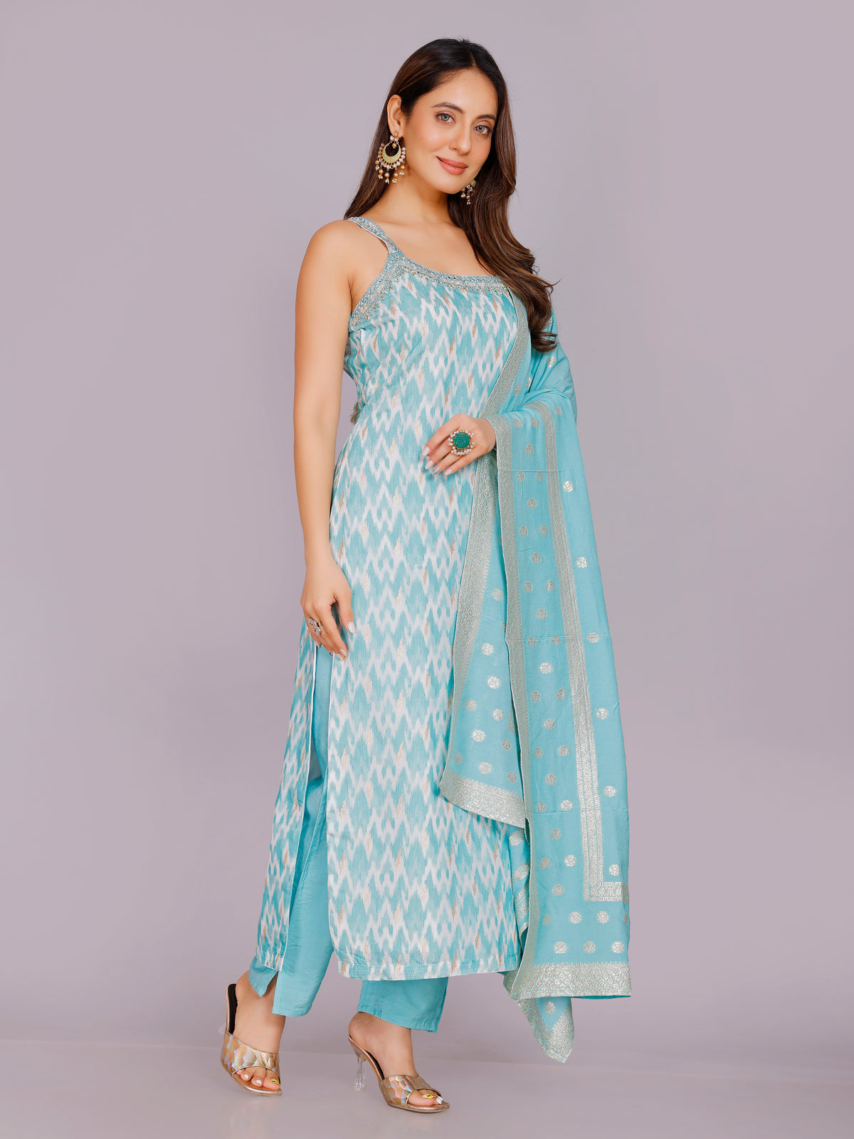 Anwesha Silk Straight Suit