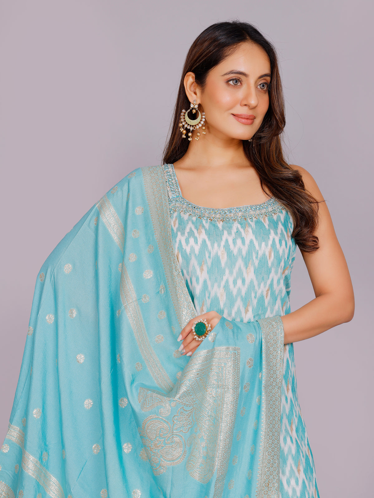Anwesha Silk Straight Suit