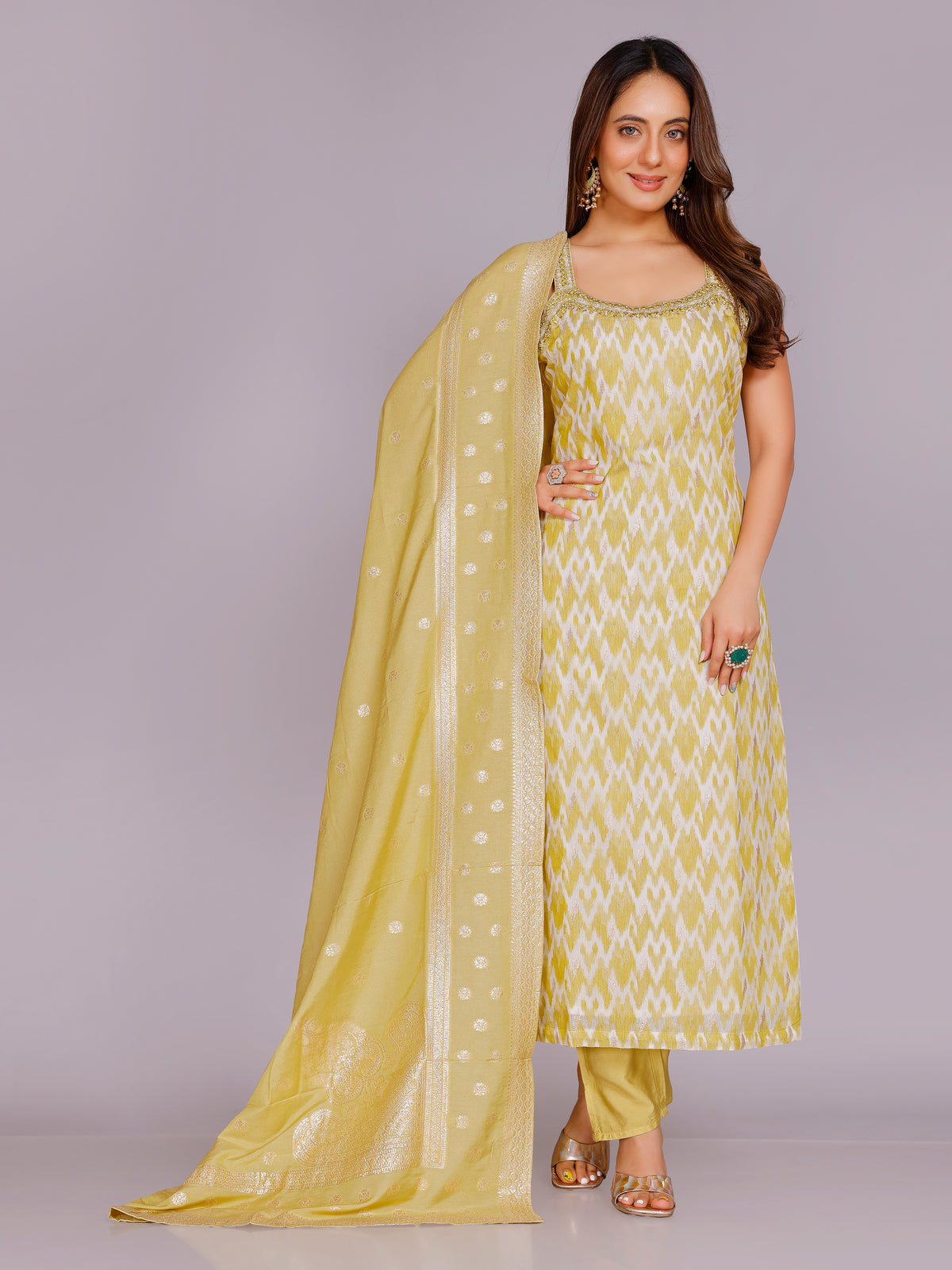 Anwesha Silk Straight Suit