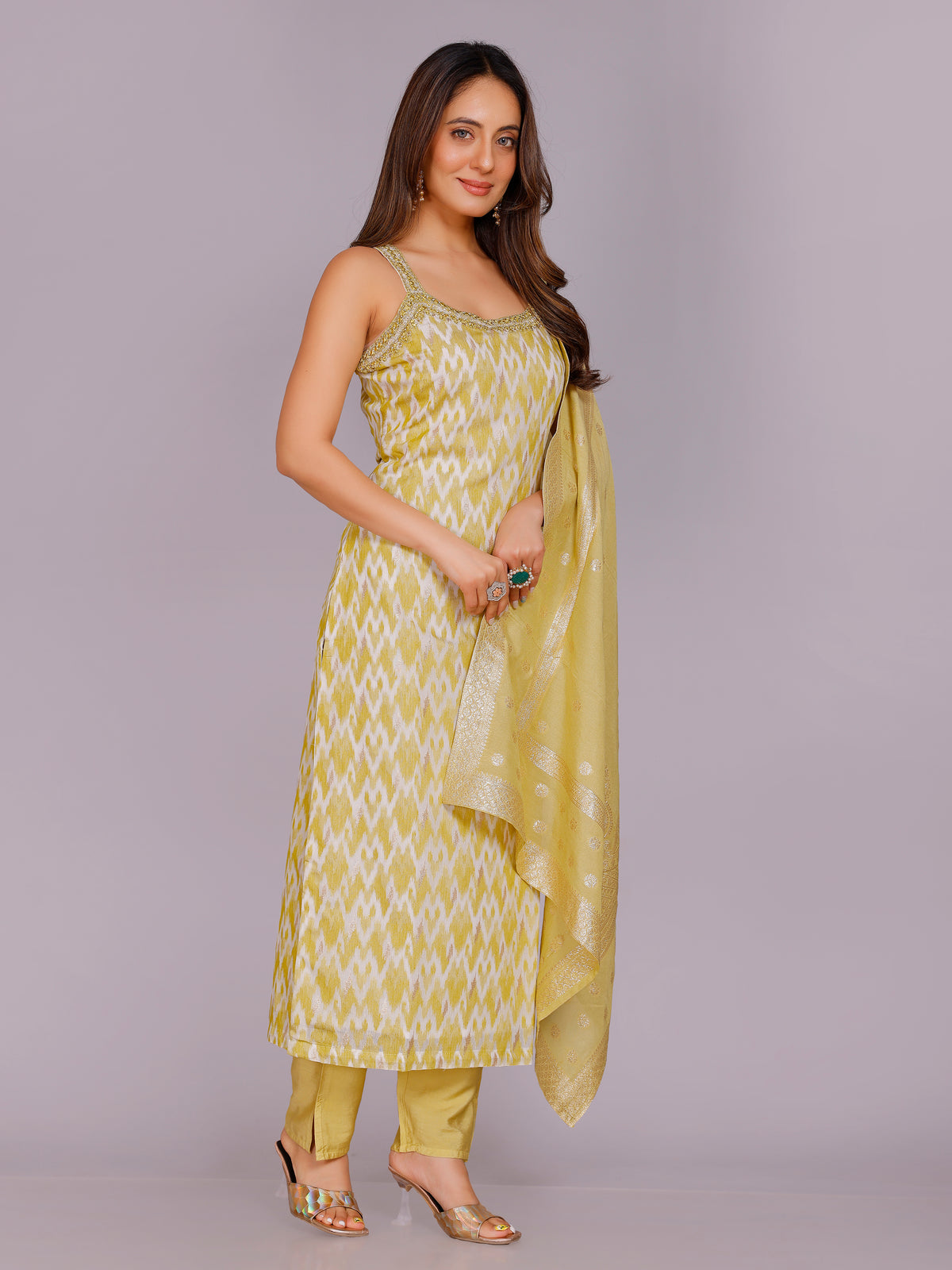 Anwesha Silk Straight Suit