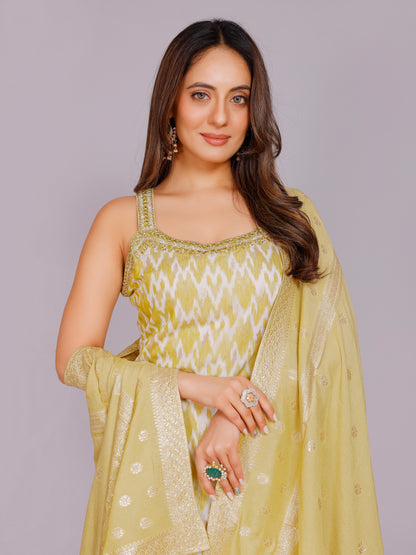 Anwesha Silk Straight Suit