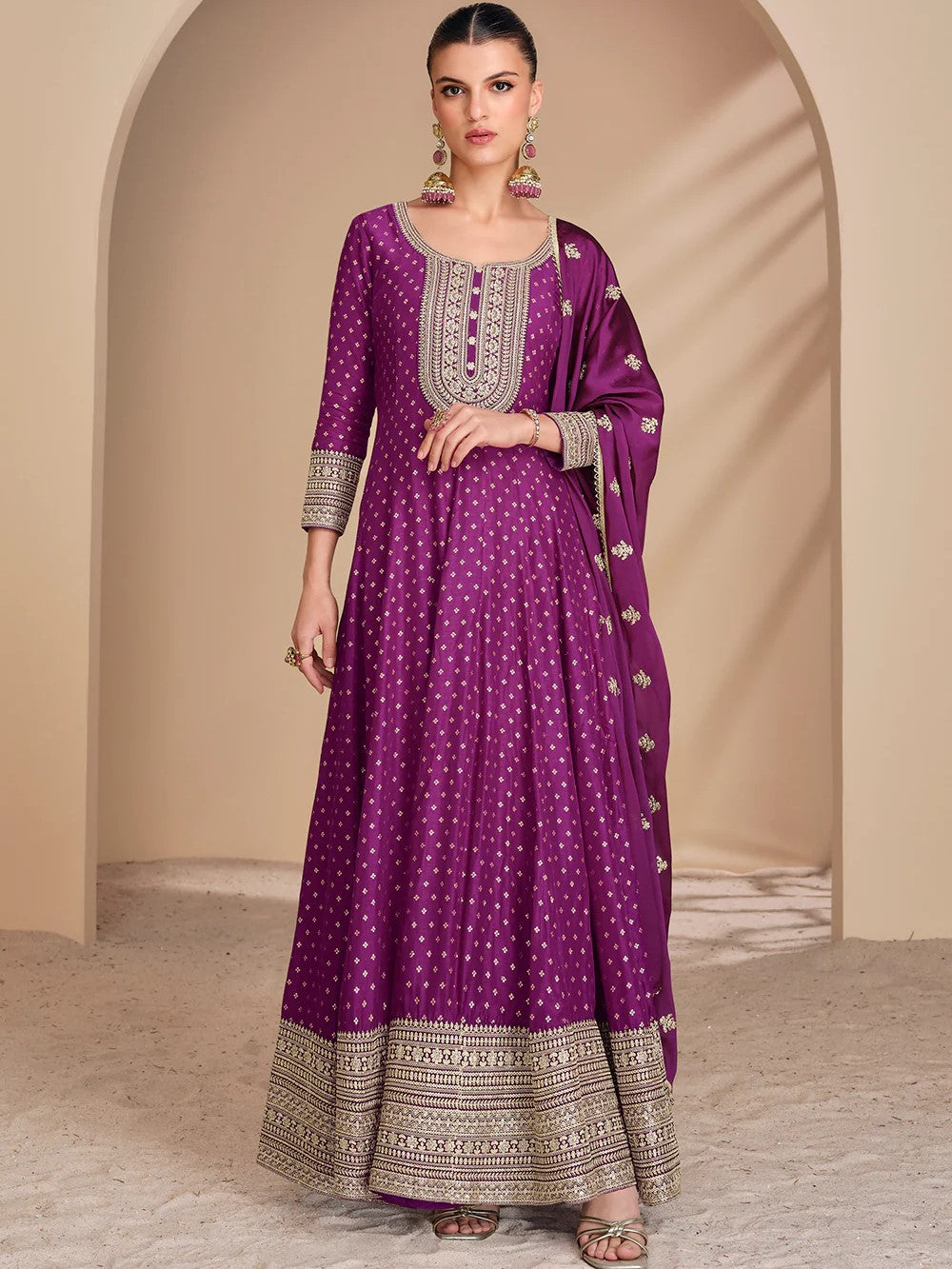Noor Gown With Dupatta