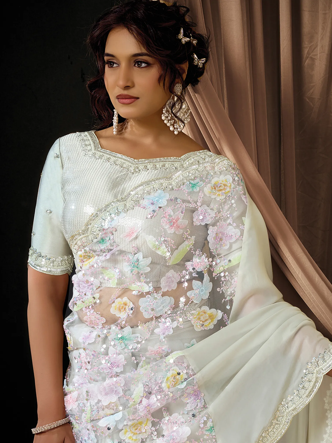 Aakriti Silk &amp; Net Saree
