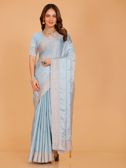 Aadhya Silk Embroidered Saree