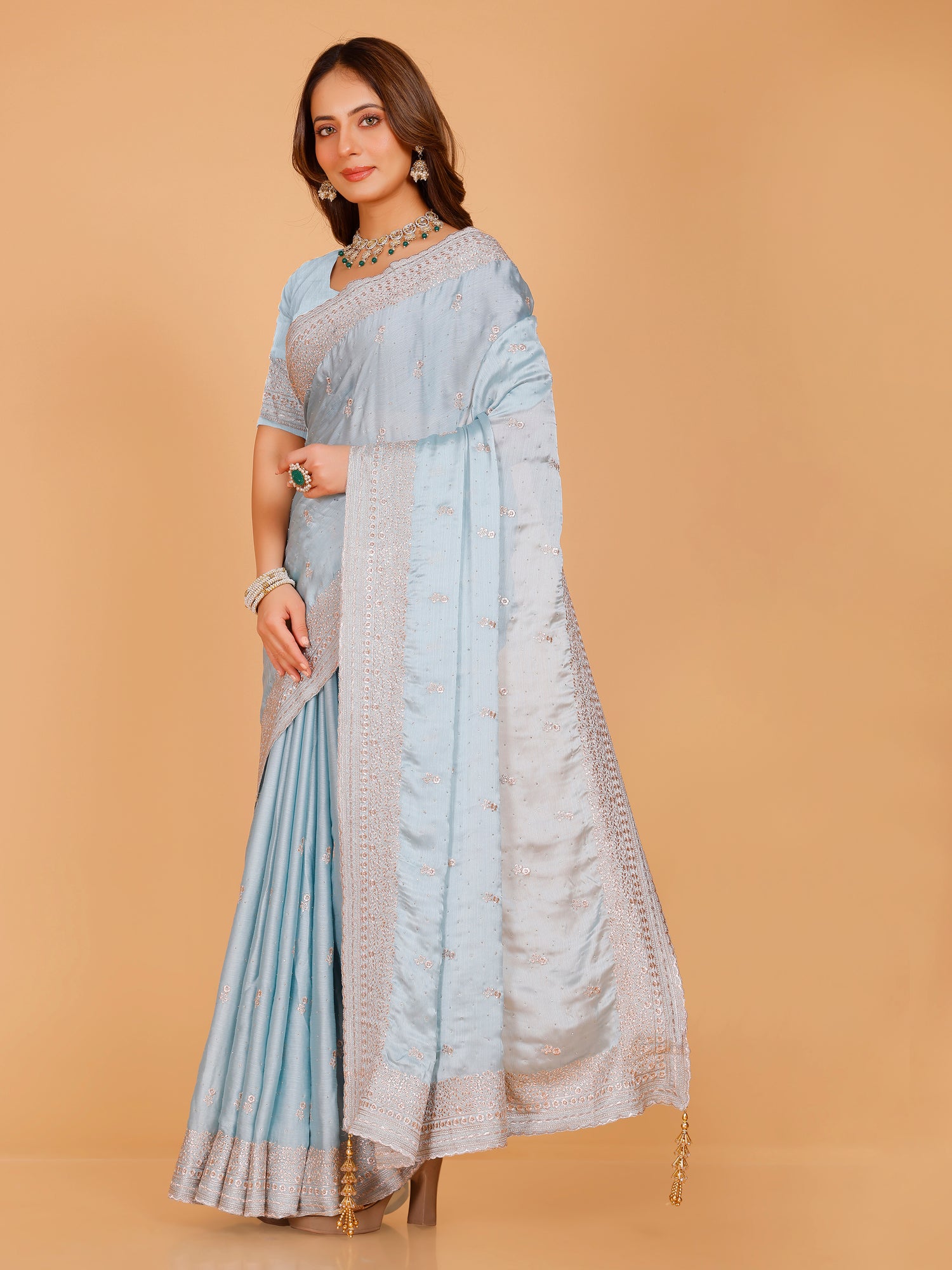 Aadhya Silk Embroidered Saree