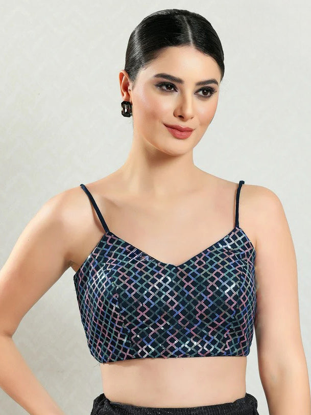 Sequence Work Fancy Blouse - Roop Darshan