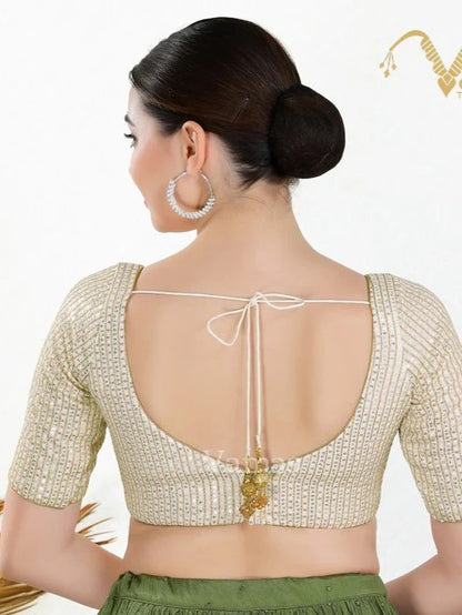 Sequence Embroidered Work Blouse - Roop Darshan