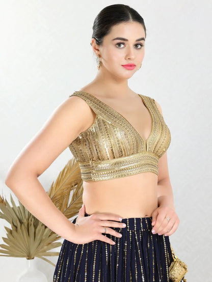 Sequence Work Fancy Blouse - Roop Darshan
