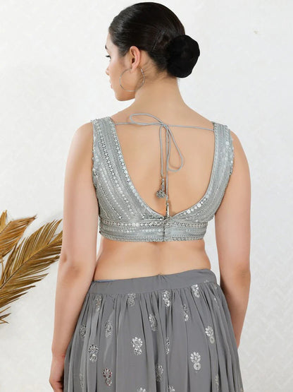 Sequence Work Fancy Blouse - Roop Darshan