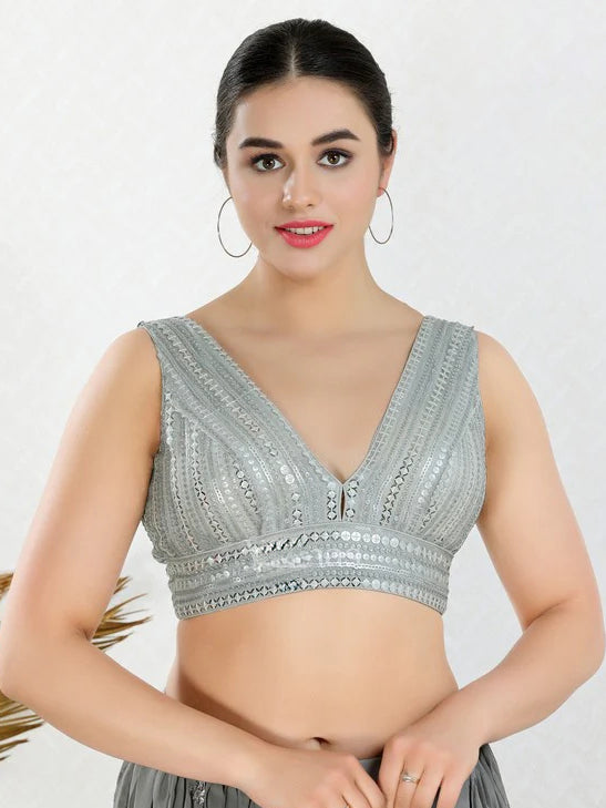 Sequence Work Fancy Blouse - Roop Darshan