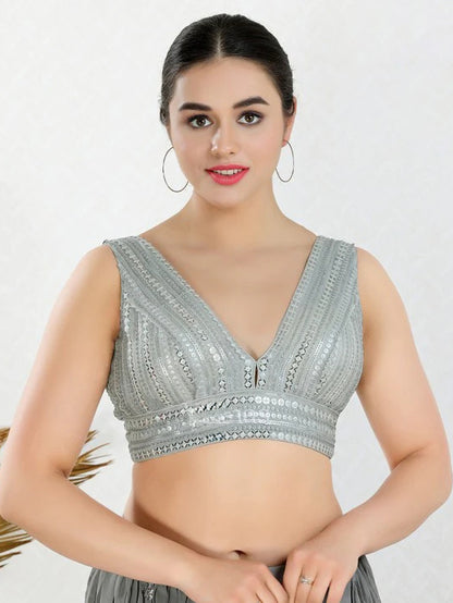 Sequence Work Fancy Blouse - Roop Darshan