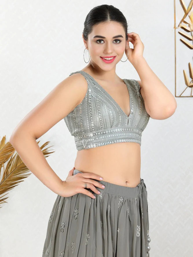 Sequence Work Fancy Blouse - Roop Darshan