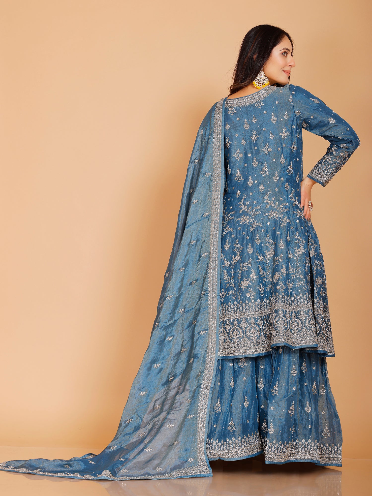 Kareena Flair Palazzo Suit - Roop Darshan