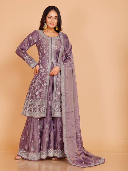 Kareena Flair Palazzo Suit - Roop Darshan