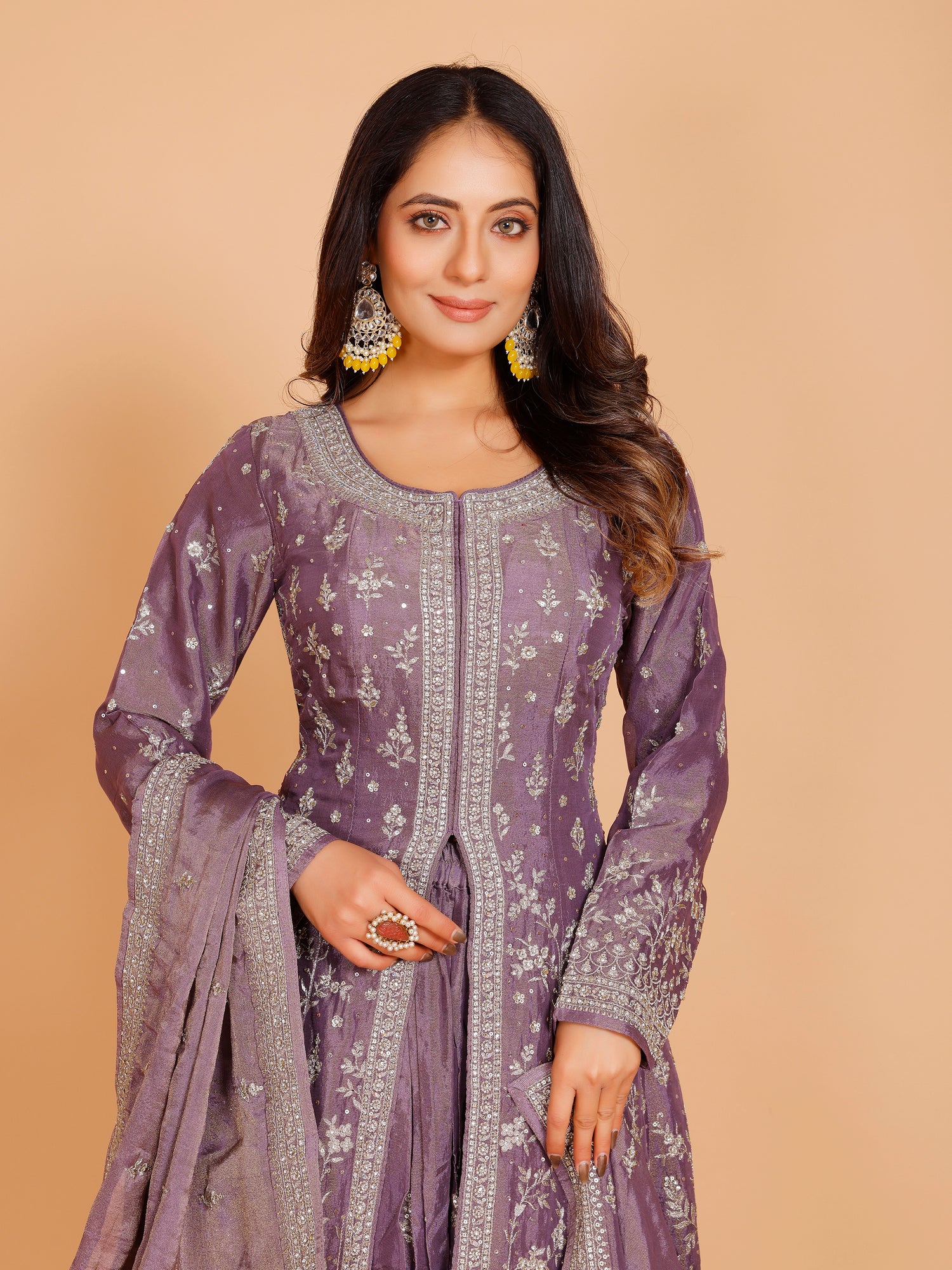 Kareena Flair Palazzo Suit - Roop Darshan