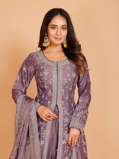 Kareena Flair Palazzo Suit - Roop Darshan