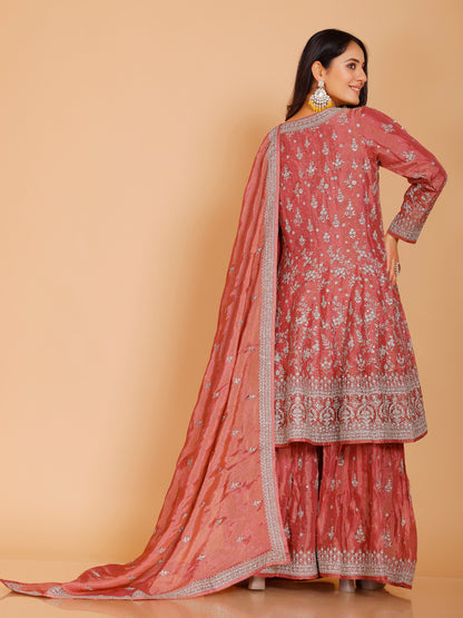 Kareena Flair Palazzo Suit - Roop Darshan