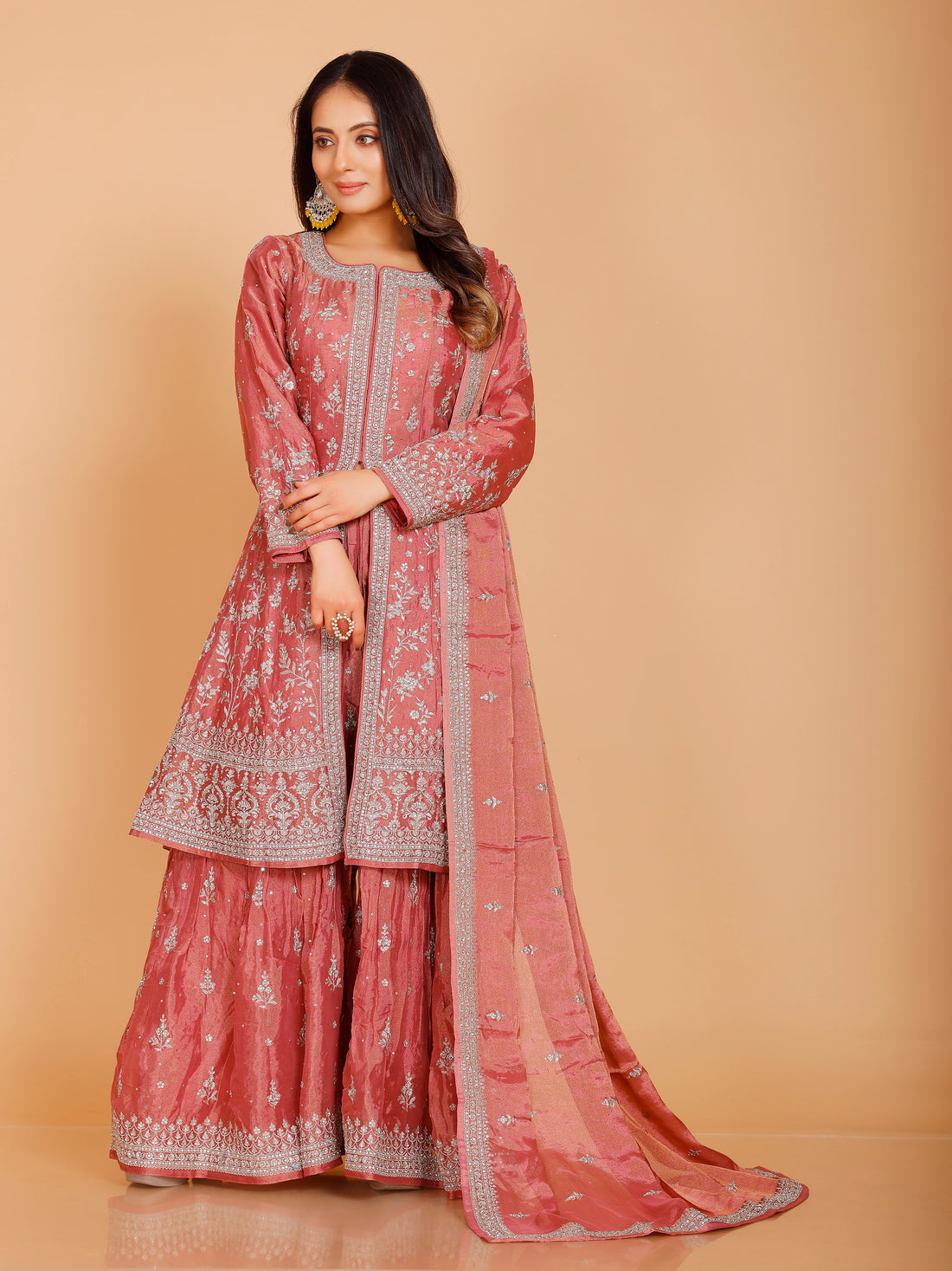 Kareena Flair Palazzo Suit - Roop Darshan