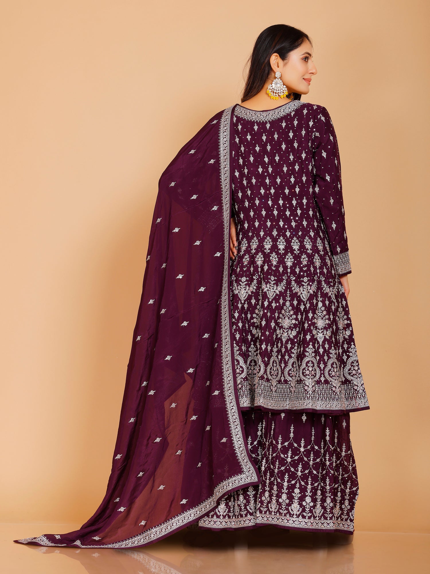 Daina Flair Palazzo Suit - Roop Darshan