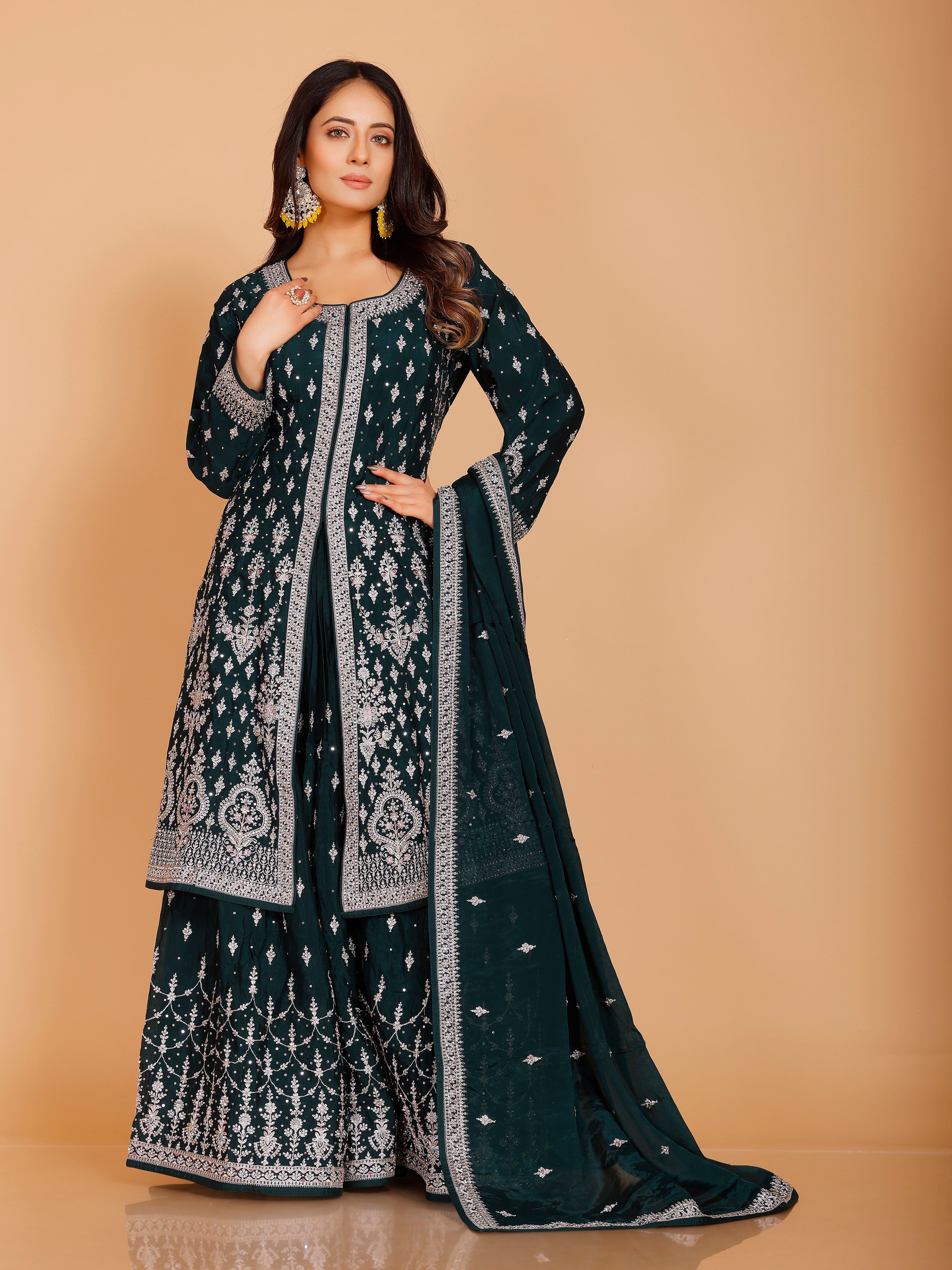 Daina Flair Palazzo Suit - Roop Darshan