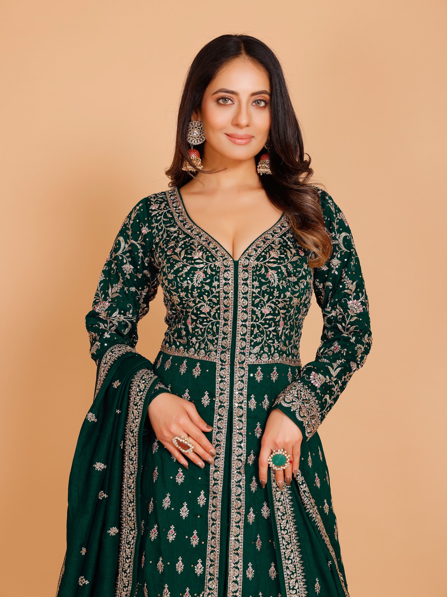 Ziya Long Top Lehenga - Roop Darshan