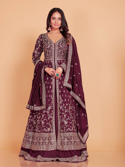 Ziya Long Top Lehenga - Roop Darshan
