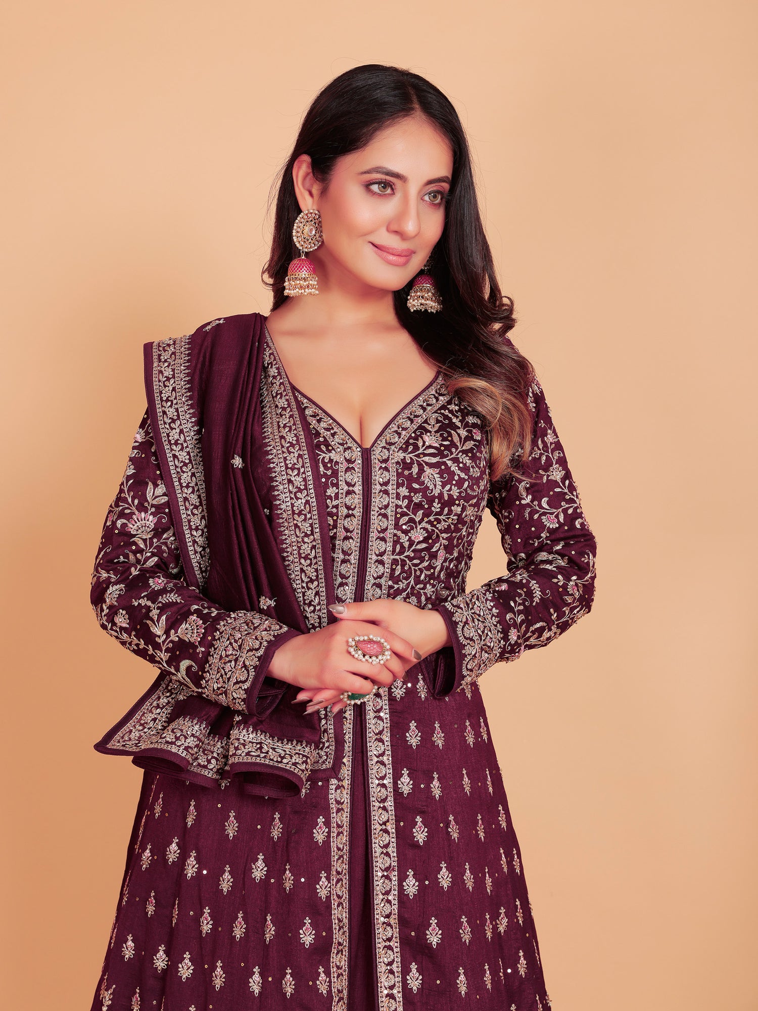 Ziya Long Top Lehenga - Roop Darshan