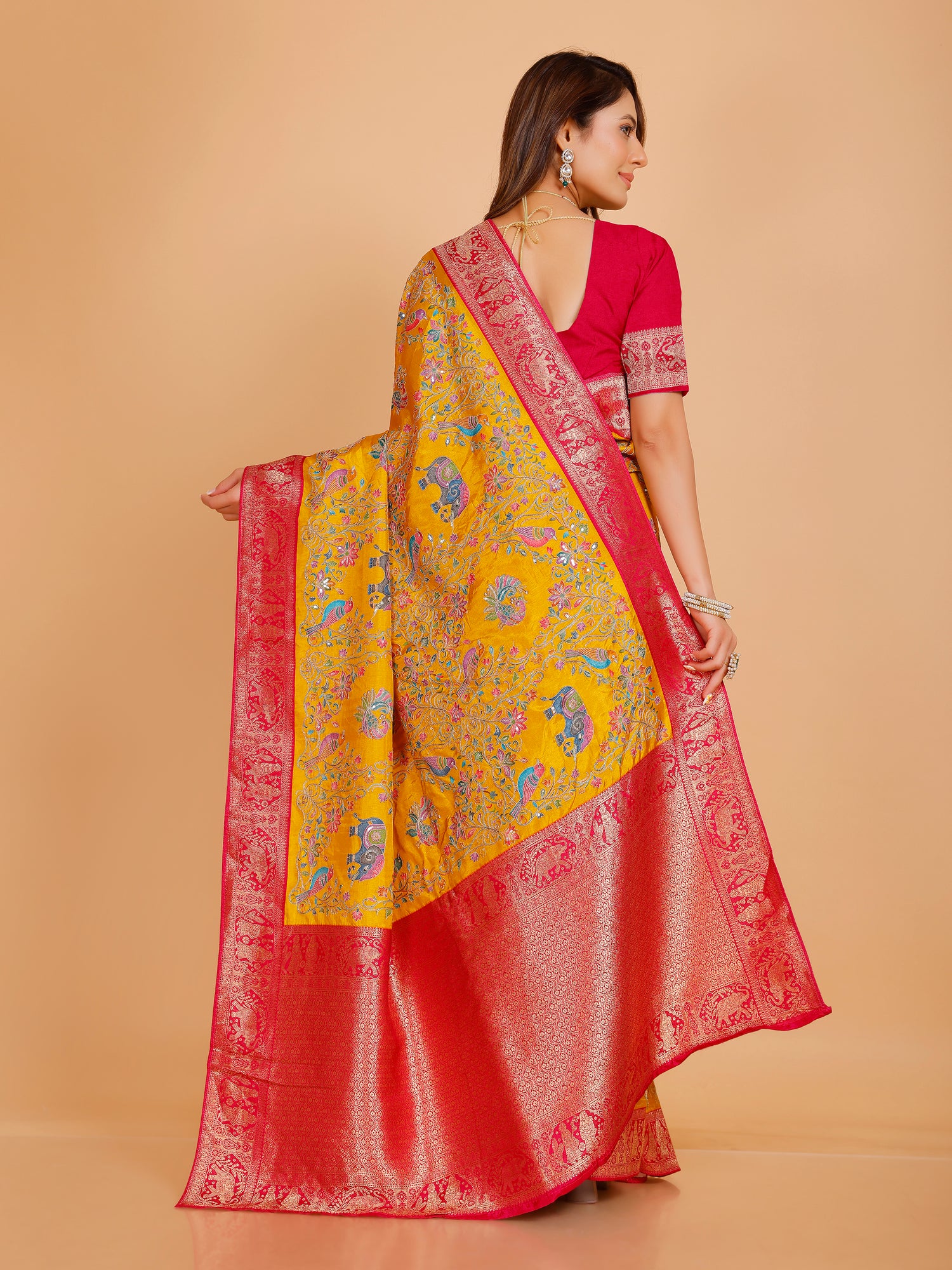 Ramya Silk Embroidered Saree