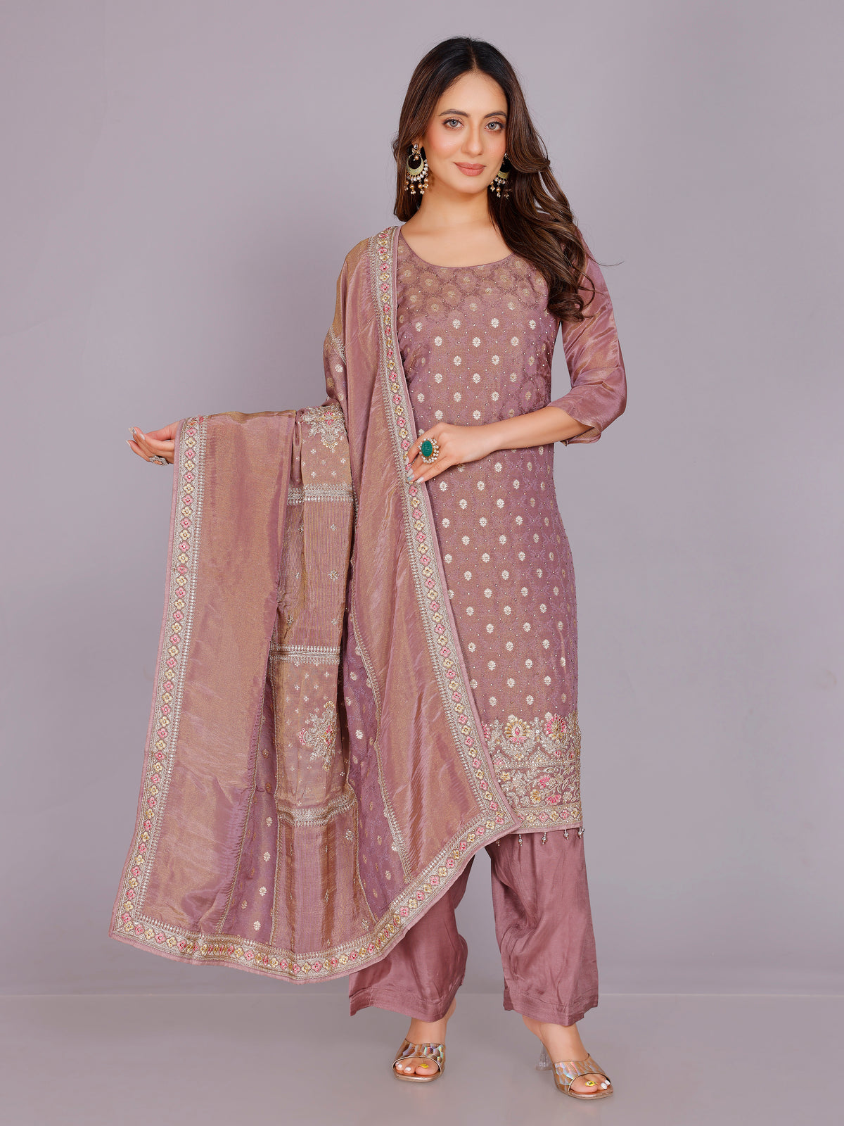 Dharvi Silk Kamiz &amp; Pant