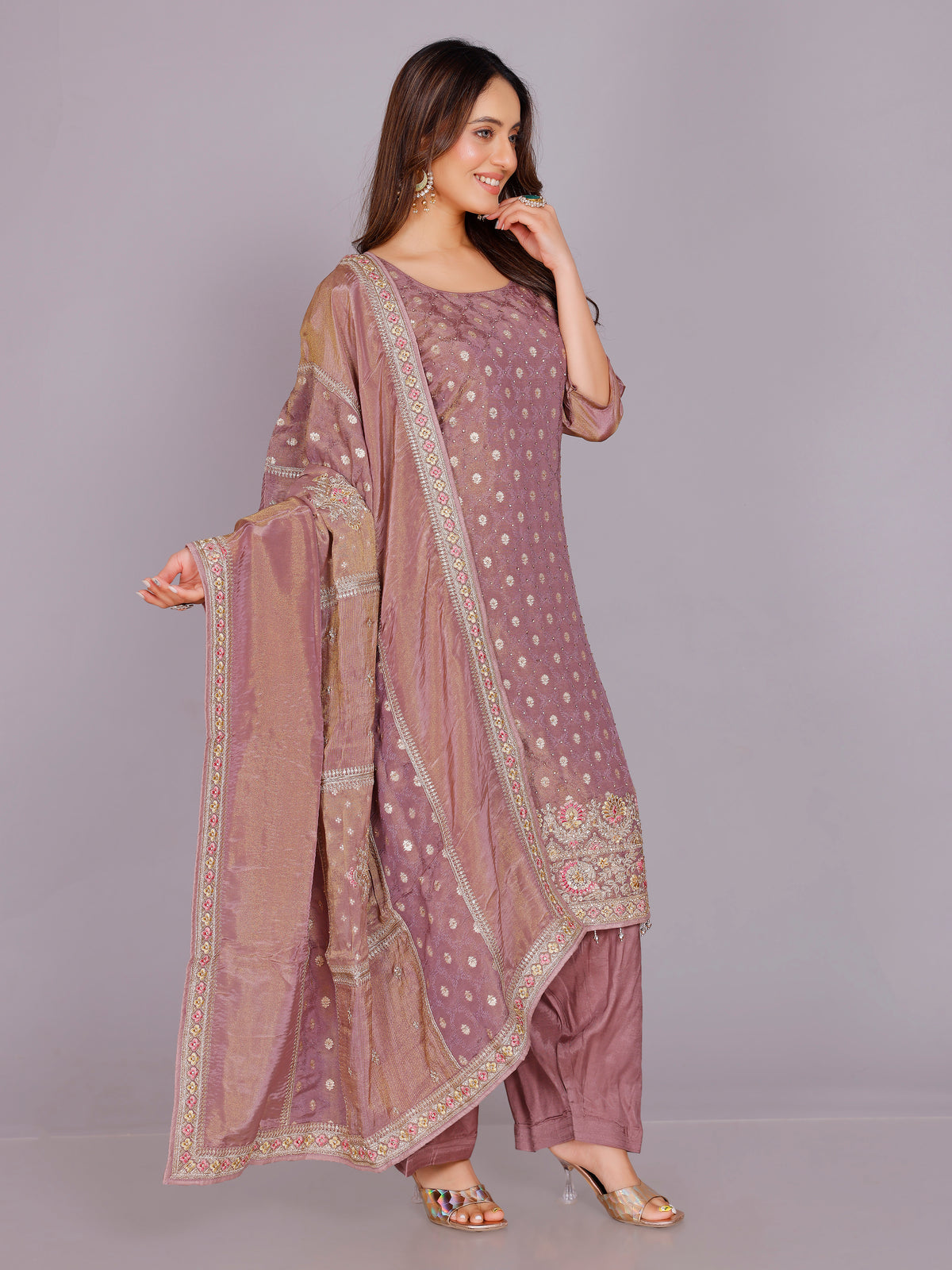Dharvi Silk Kamiz &amp; Pant