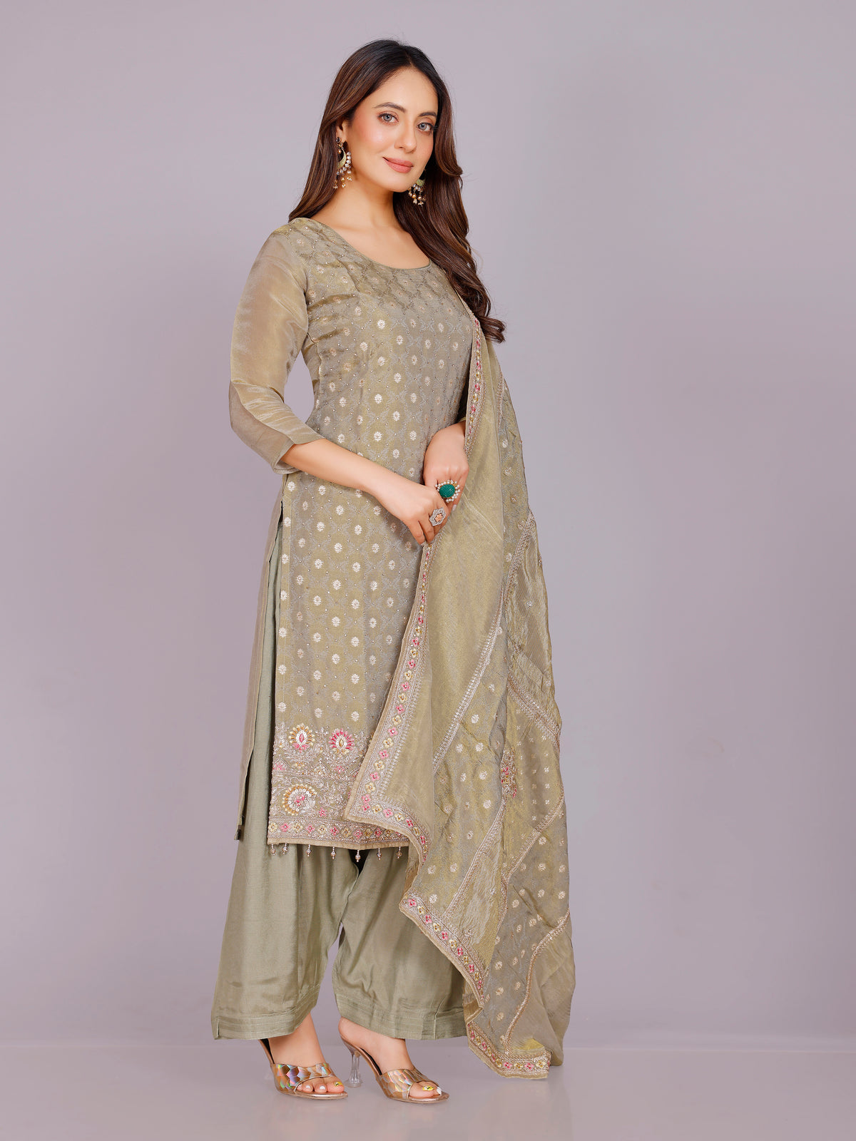 Dharvi Silk Kamiz &amp; Pant