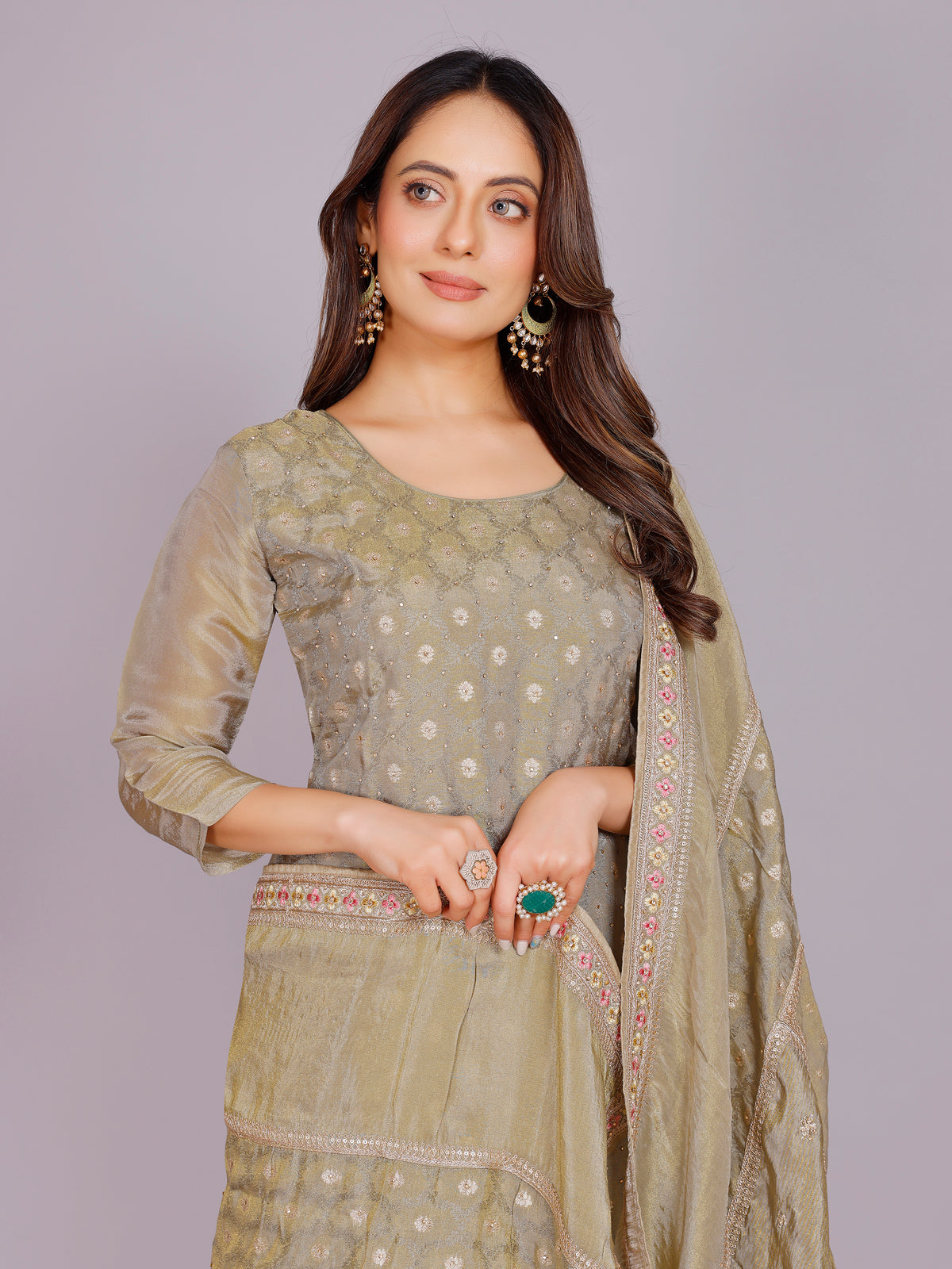 Dharvi Silk Kamiz &amp; Pant