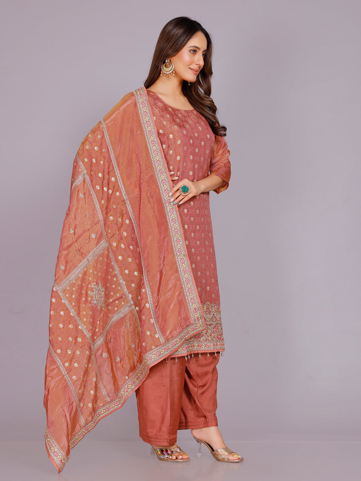 Dharvi Silk Kamiz &amp; Pant
