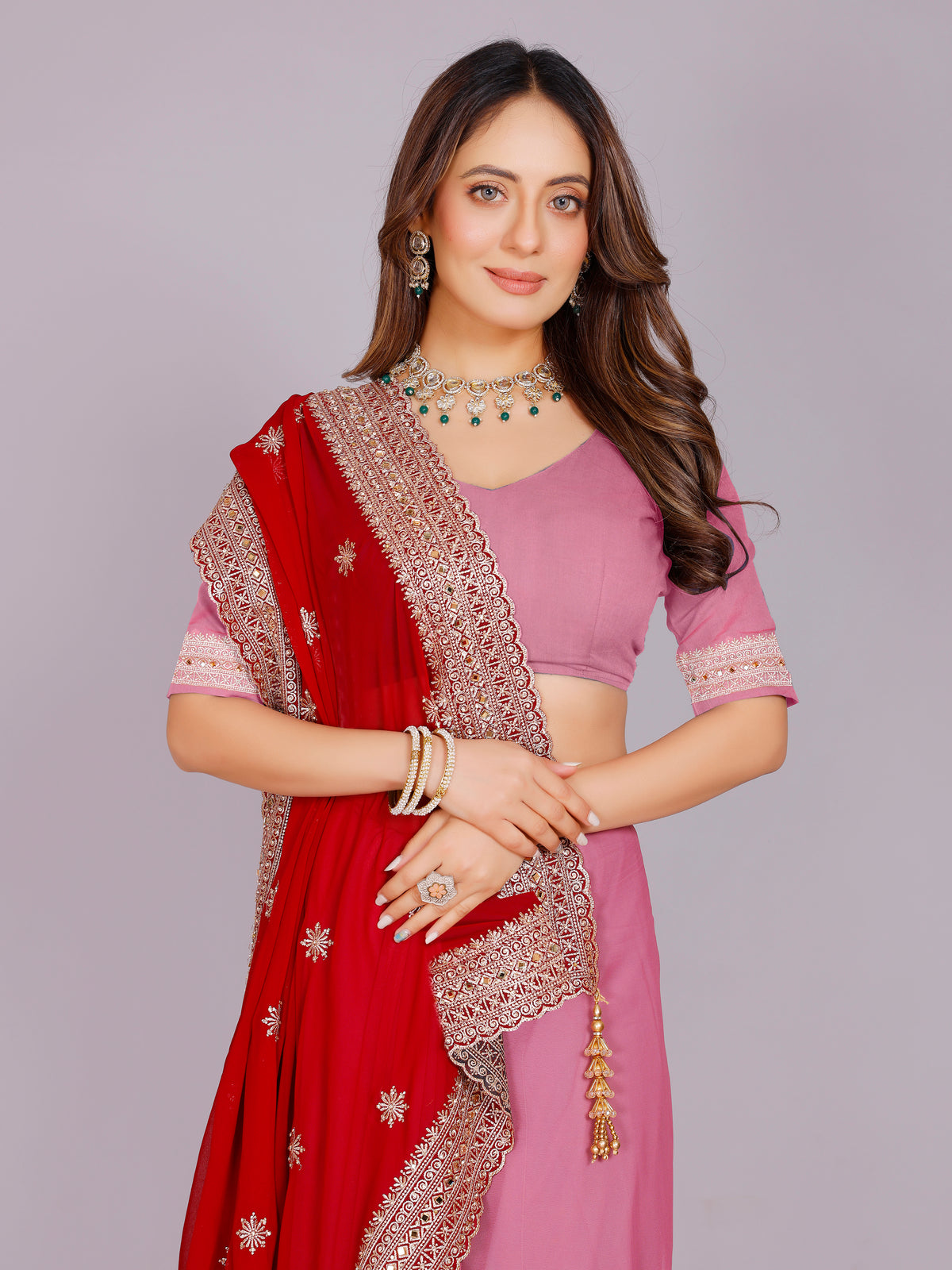 Avira Georgette Embroidered Saree