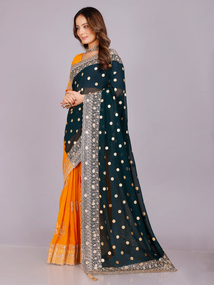 Shalee Georgette Embroidery Saree