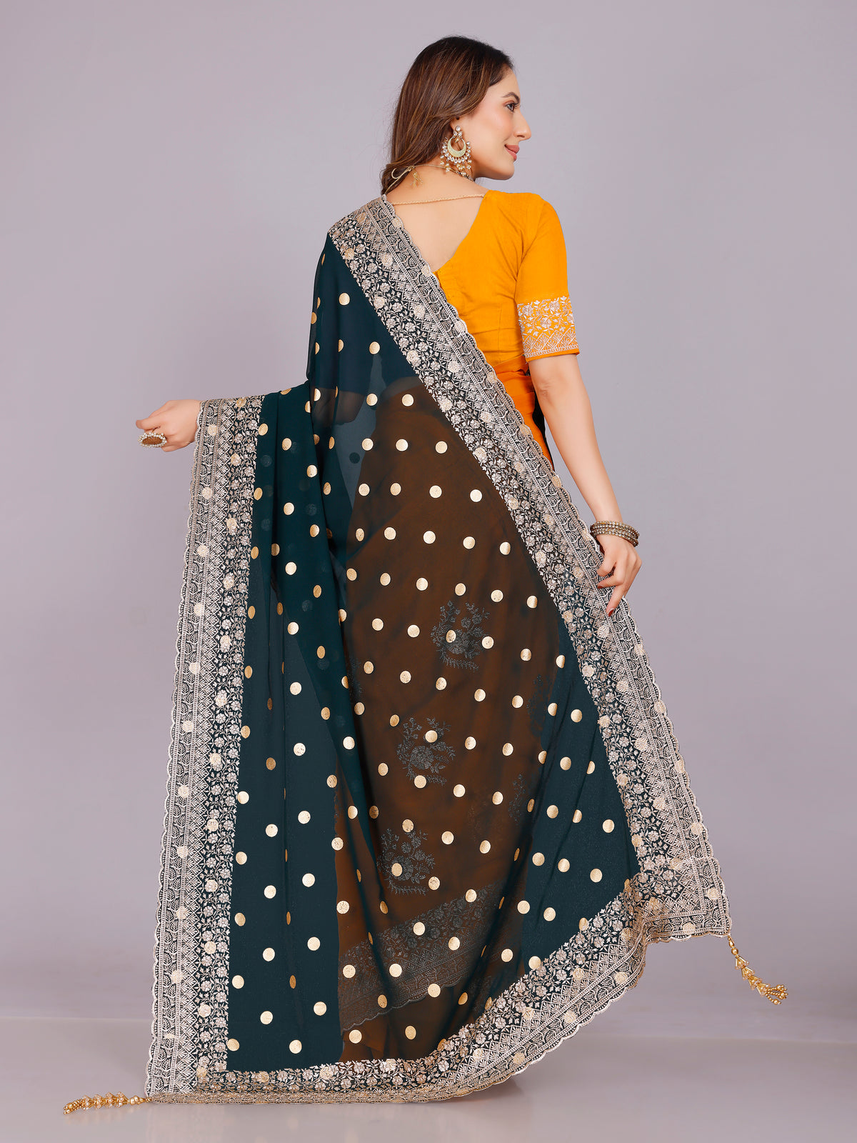 Shalee Georgette Embroidery Saree