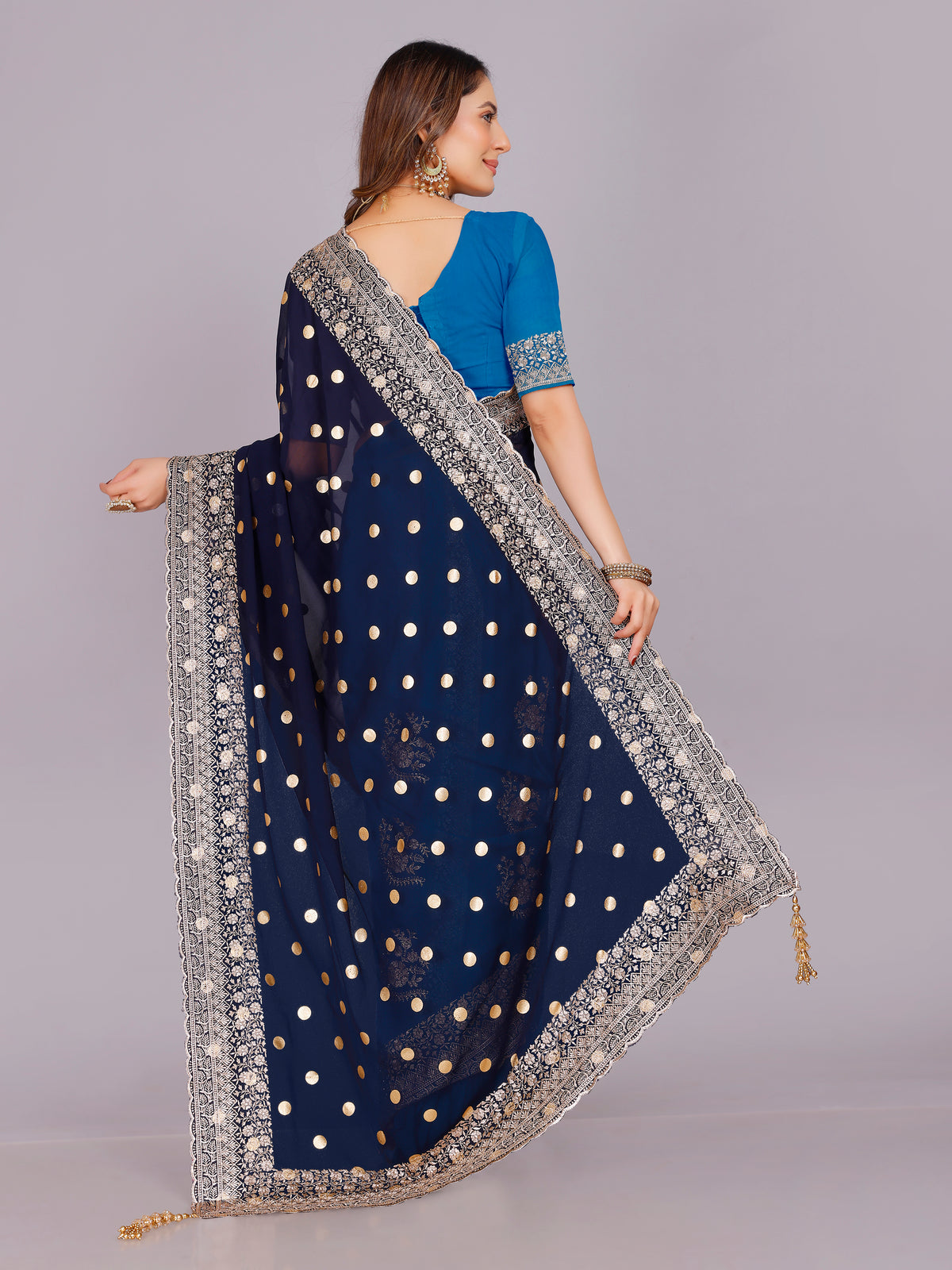 Shalee Georgette Embroidery Saree