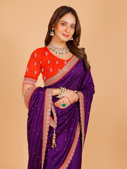 Kashmira Vichitra Silk Saree