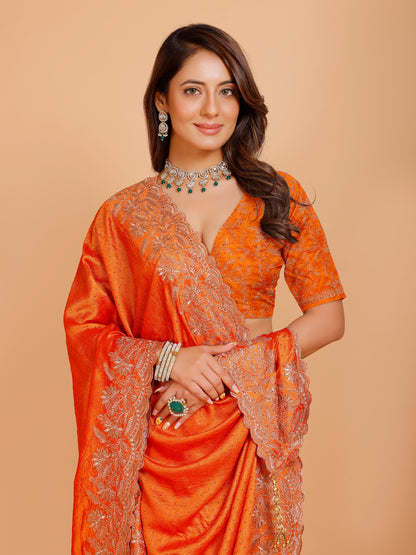 Shania Silk Saree - Roop Darshan