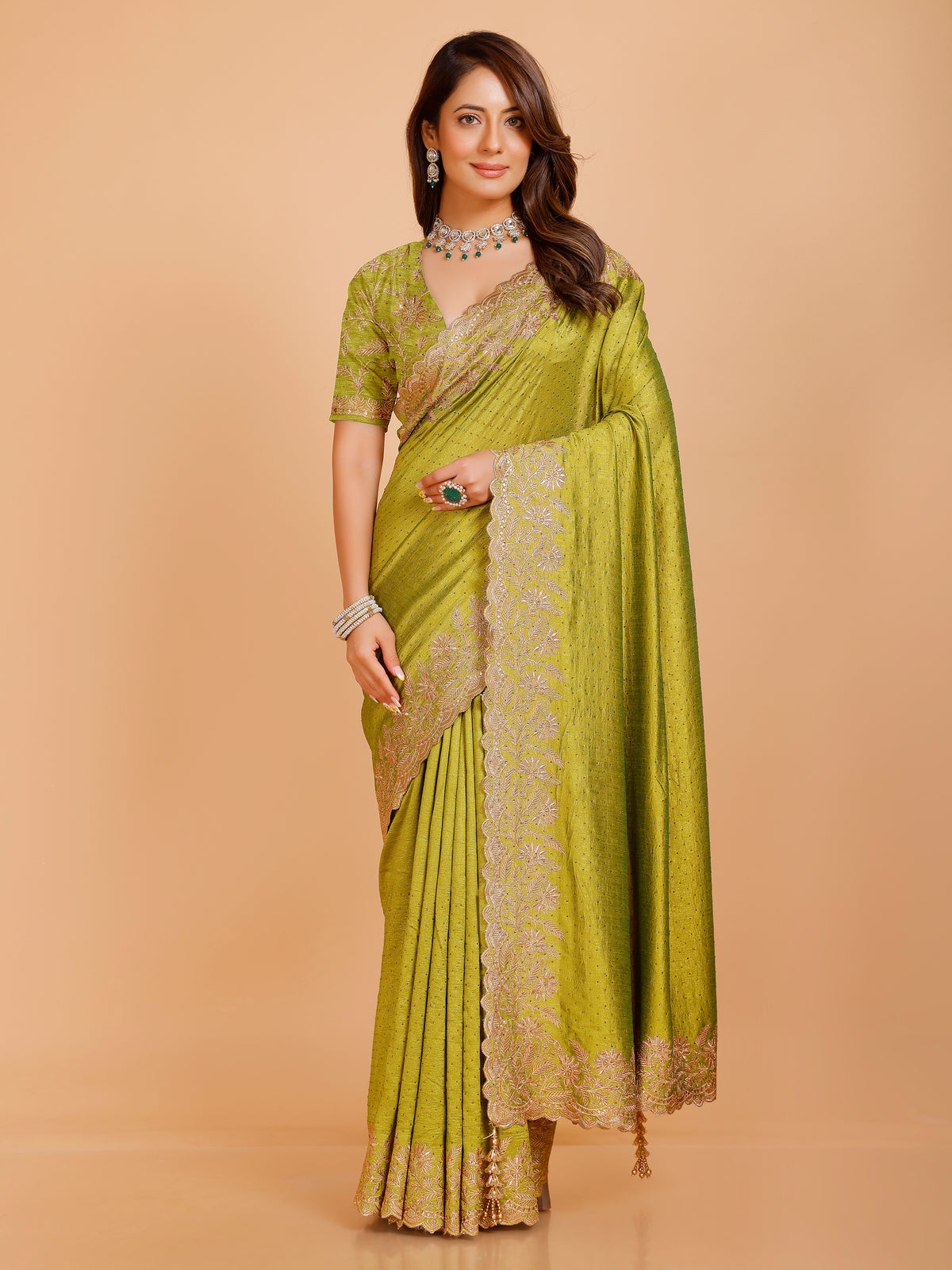 Shania Silk Saree - Roop Darshan