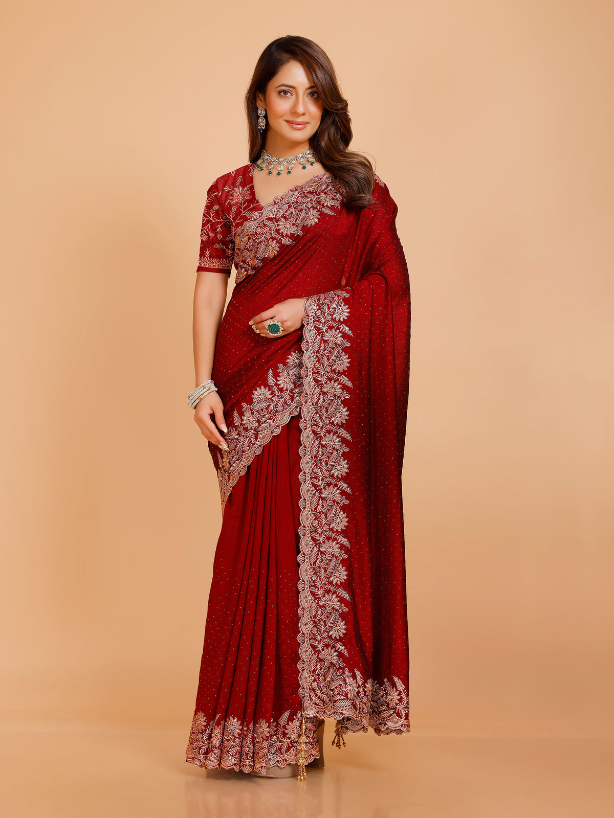 Shania Silk Saree - Roop Darshan