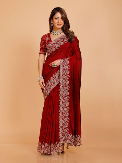 Shania Silk Saree - Roop Darshan