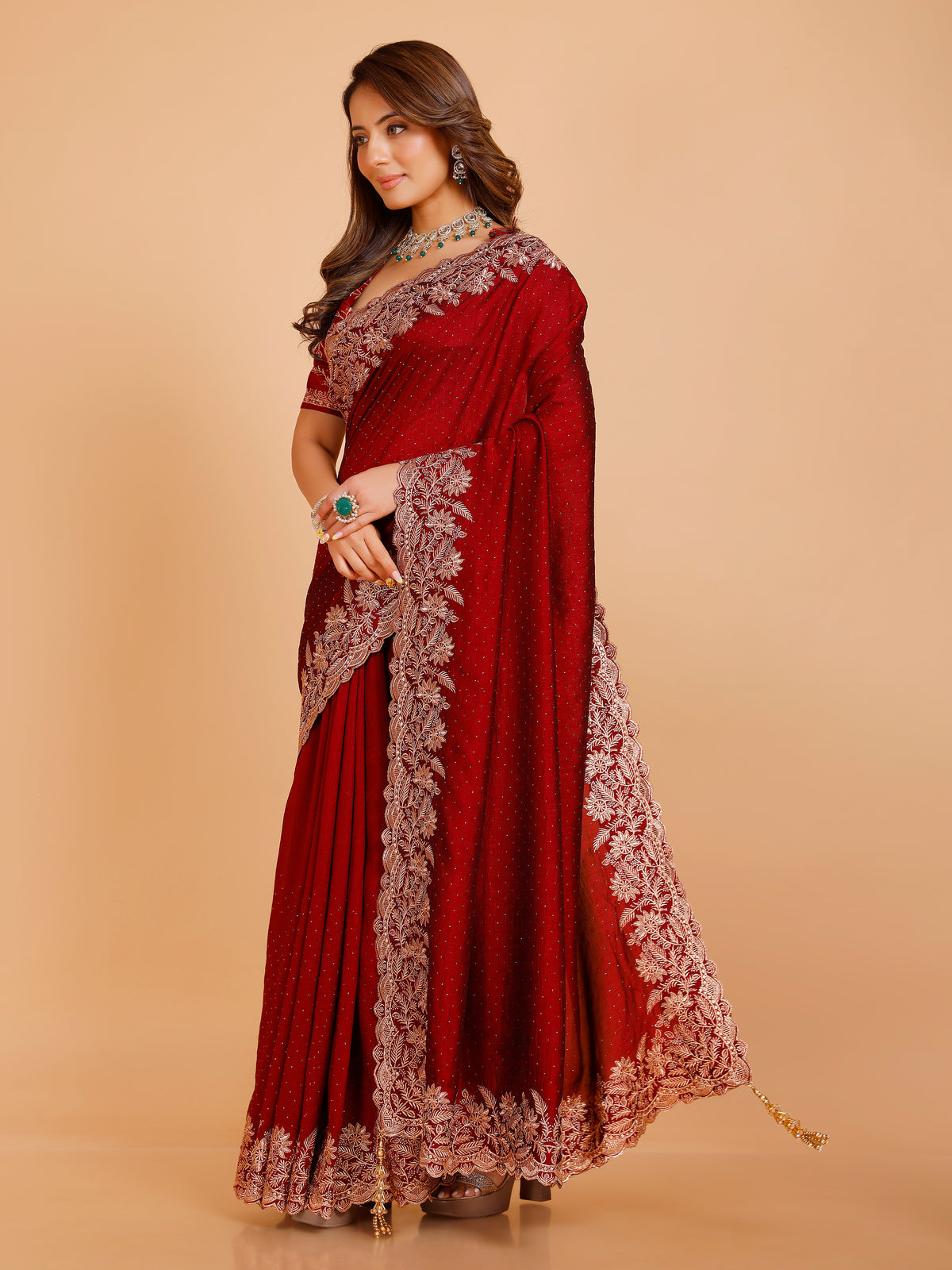 Shania Silk Saree - Roop Darshan