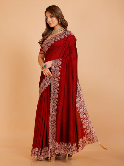 Shania Silk Saree - Roop Darshan