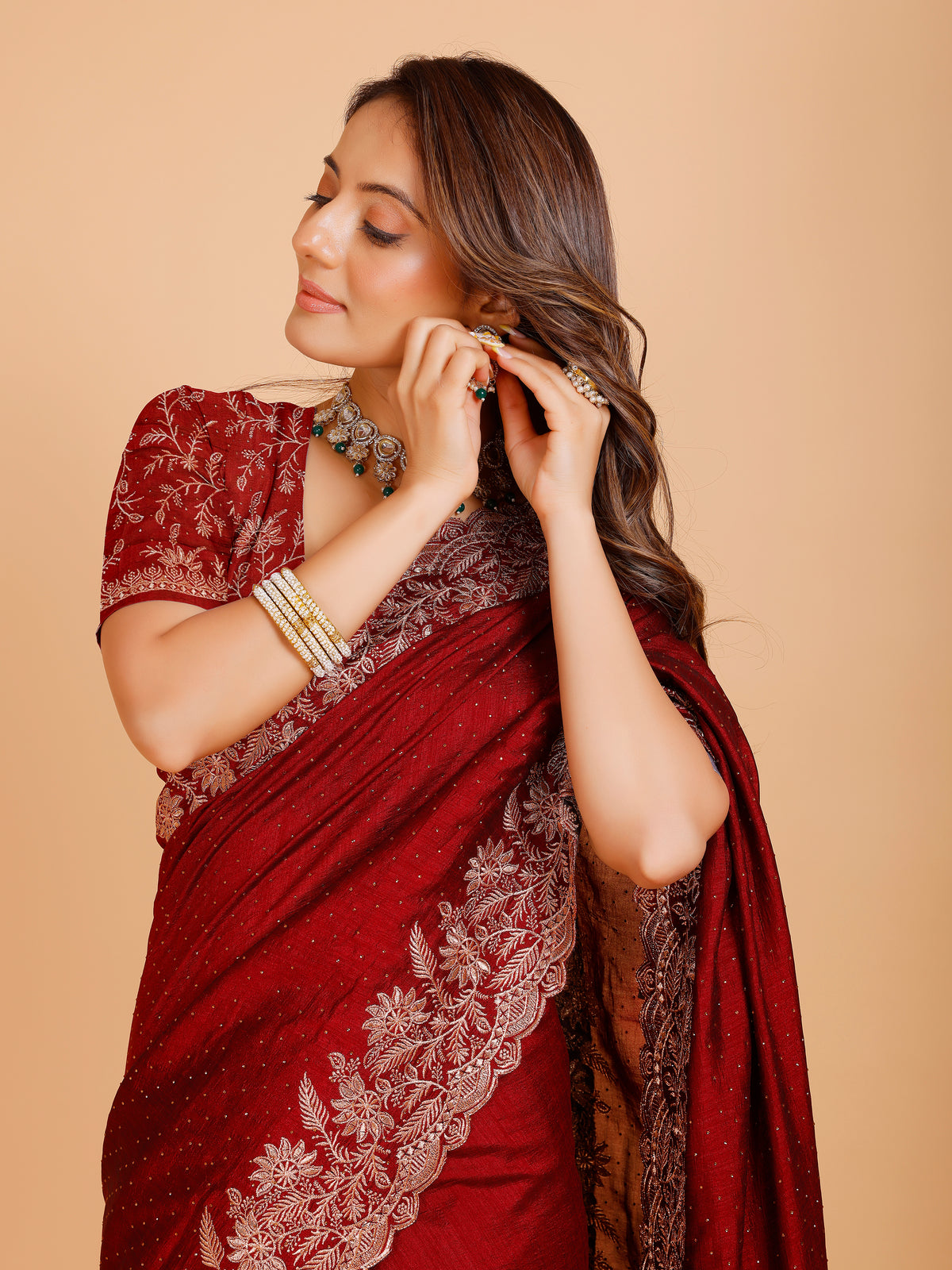 Shania Silk Saree - Roop Darshan