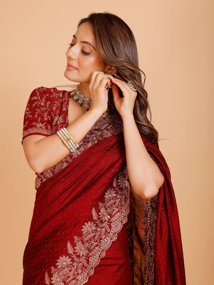 Shania Silk Saree - Roop Darshan